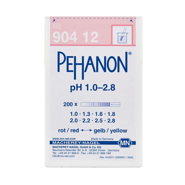 Індикаторний папір для визначення рН у забарвлених зразках PEHANON® 1,0-2,8