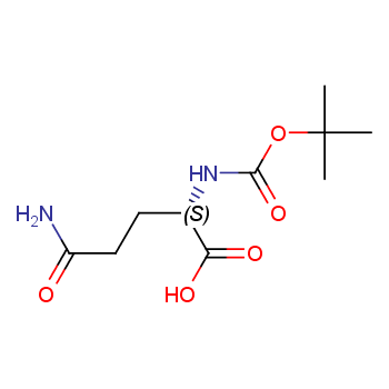 (2S)-2-{[(трет-бутокси)карбоніл]аміно}-4-карбамолбутанова кислота