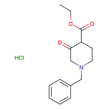 етил 1-бензил-3-оксопіперидин-4-карбоксилат гідрохлорид